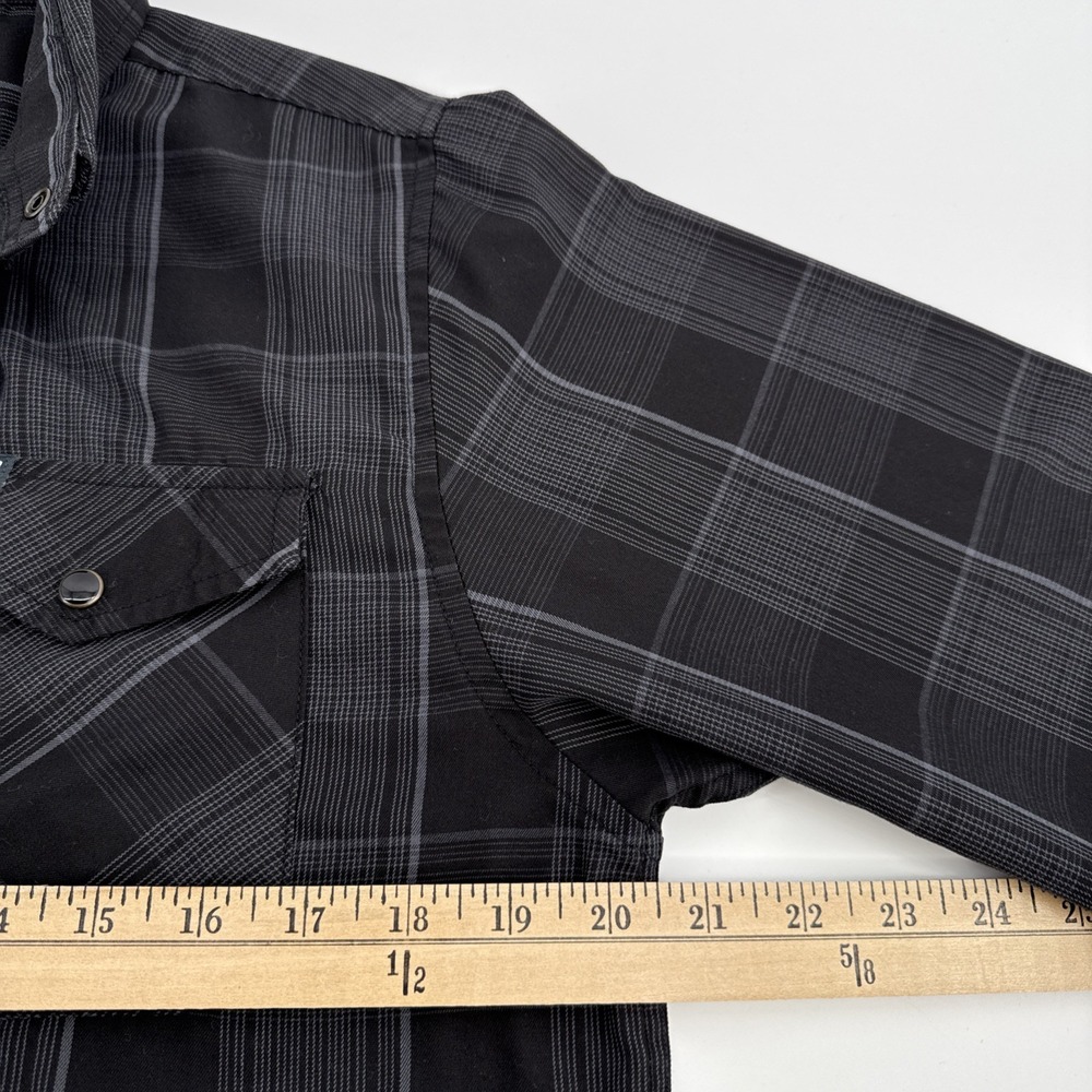 Dixxon Flannel Co Murphy Shirt Mens S Long Sleeve Black Plaid Snap Western - Picture 4 of 12